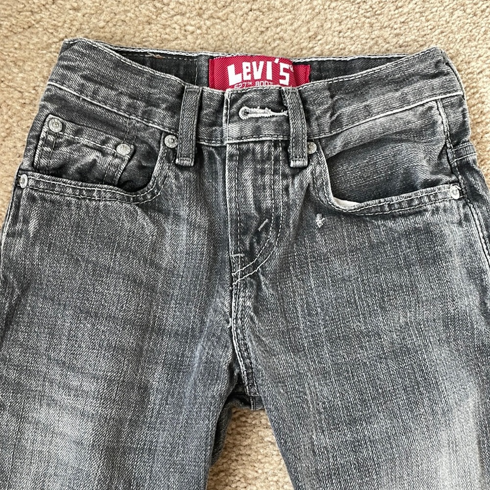 LEVI’S 527 Boy’s Slim Bootcut Distressed Jeans
